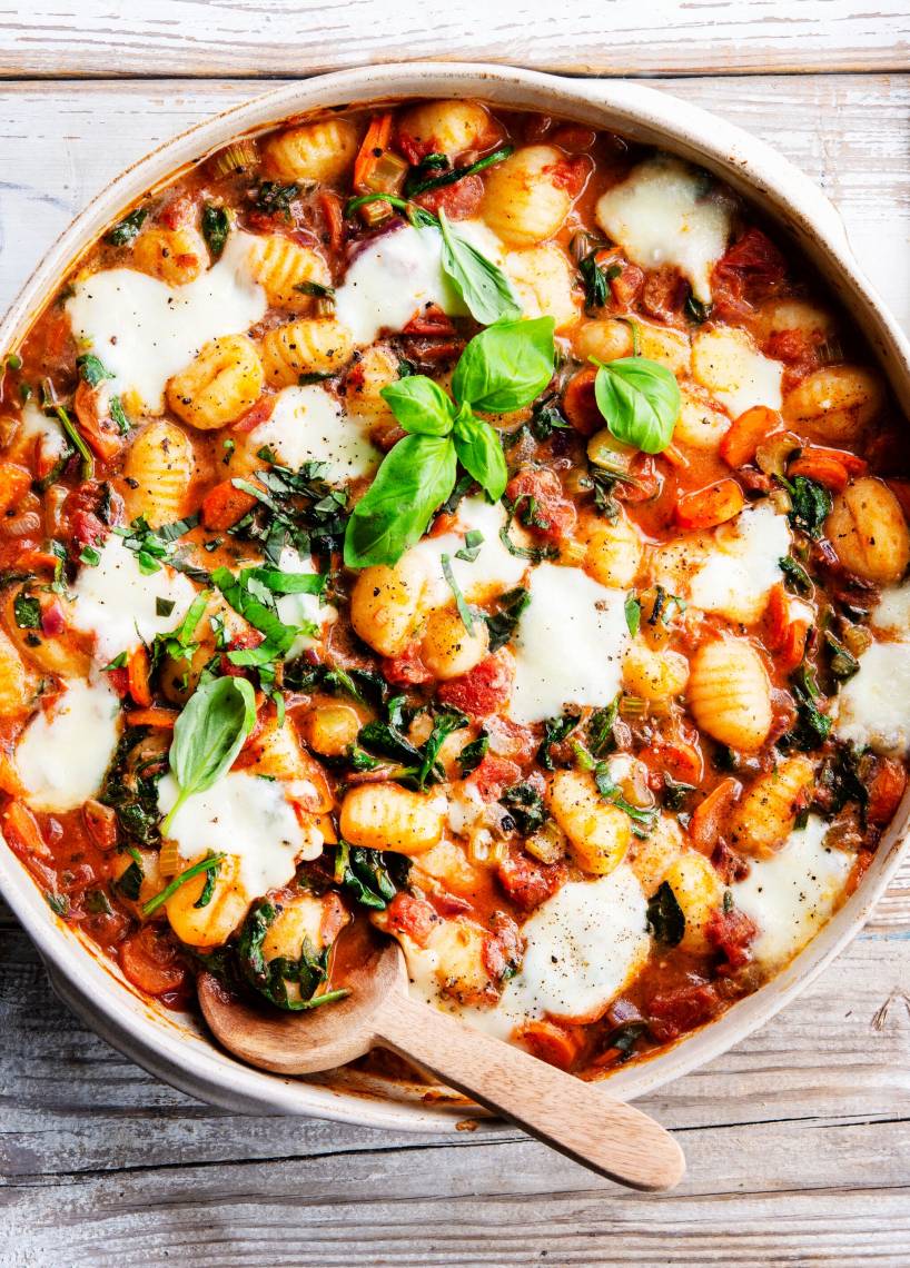 Gnocchi-Gratin mit Tomatensoße