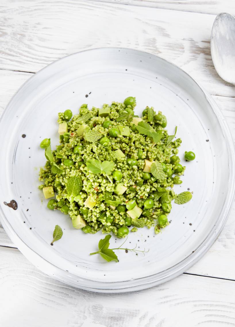 Grüner Bulgursalat