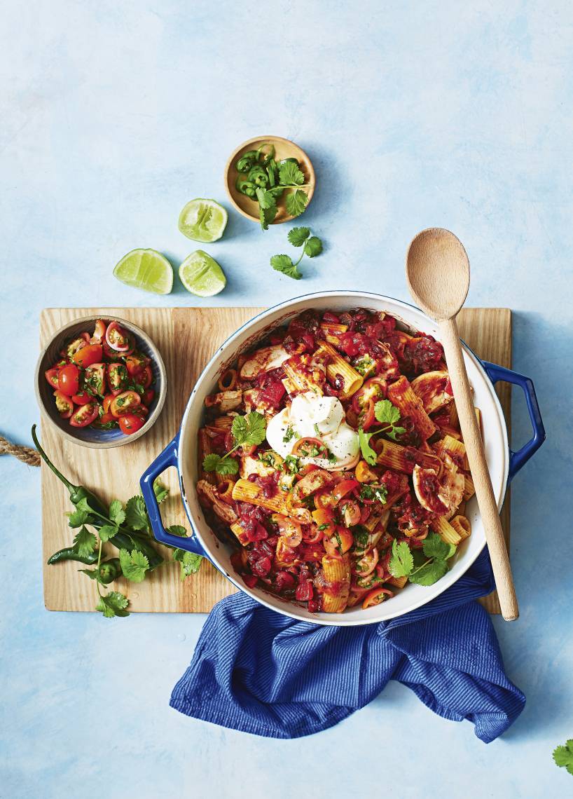 Mexikanische One-Pot-Pasta mit Hähnchen | ZauberMix Mexikanische One-Pot-Pasta mit Hähnchen | ZauberMix