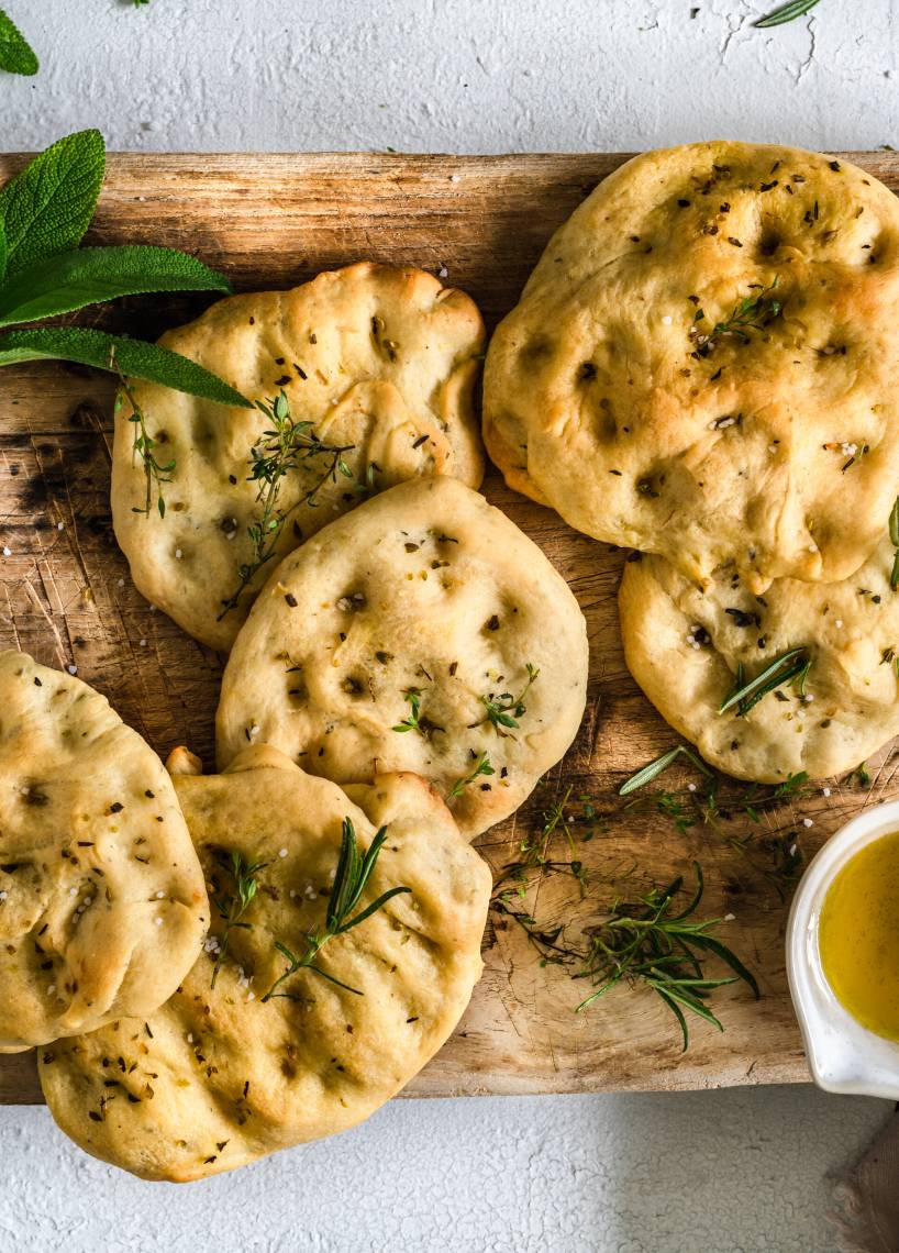 Focaccia-Brötchen