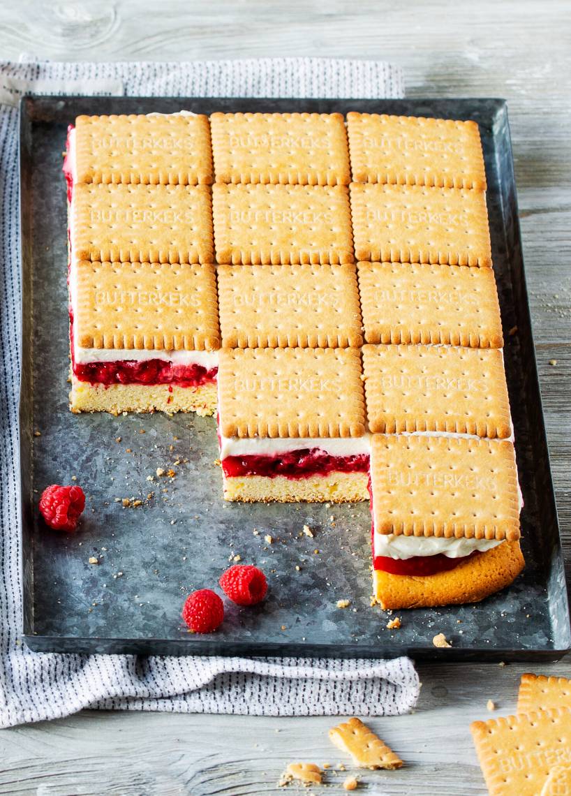 Himbeer-Butterkekskuchen mit dem Monsieur Cuisine | ZauberMix Himbeer-Butterkekskuchen mit dem Monsieur Cuisine | ZauberMix