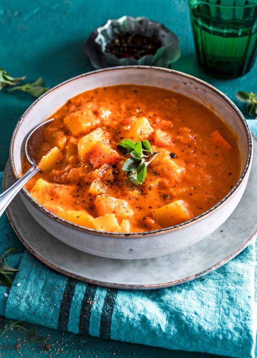 Kartoffelgulasch vegetarisch im Monsieur Cuisine | ZauberMix Kartoffelgulasch vegetarisch im Monsieur Cuisine | ZauberMix