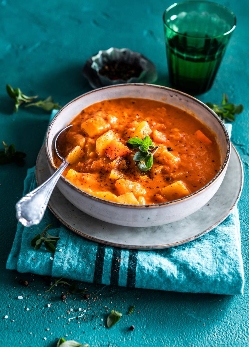 Cremiges Kartoffelgulasch