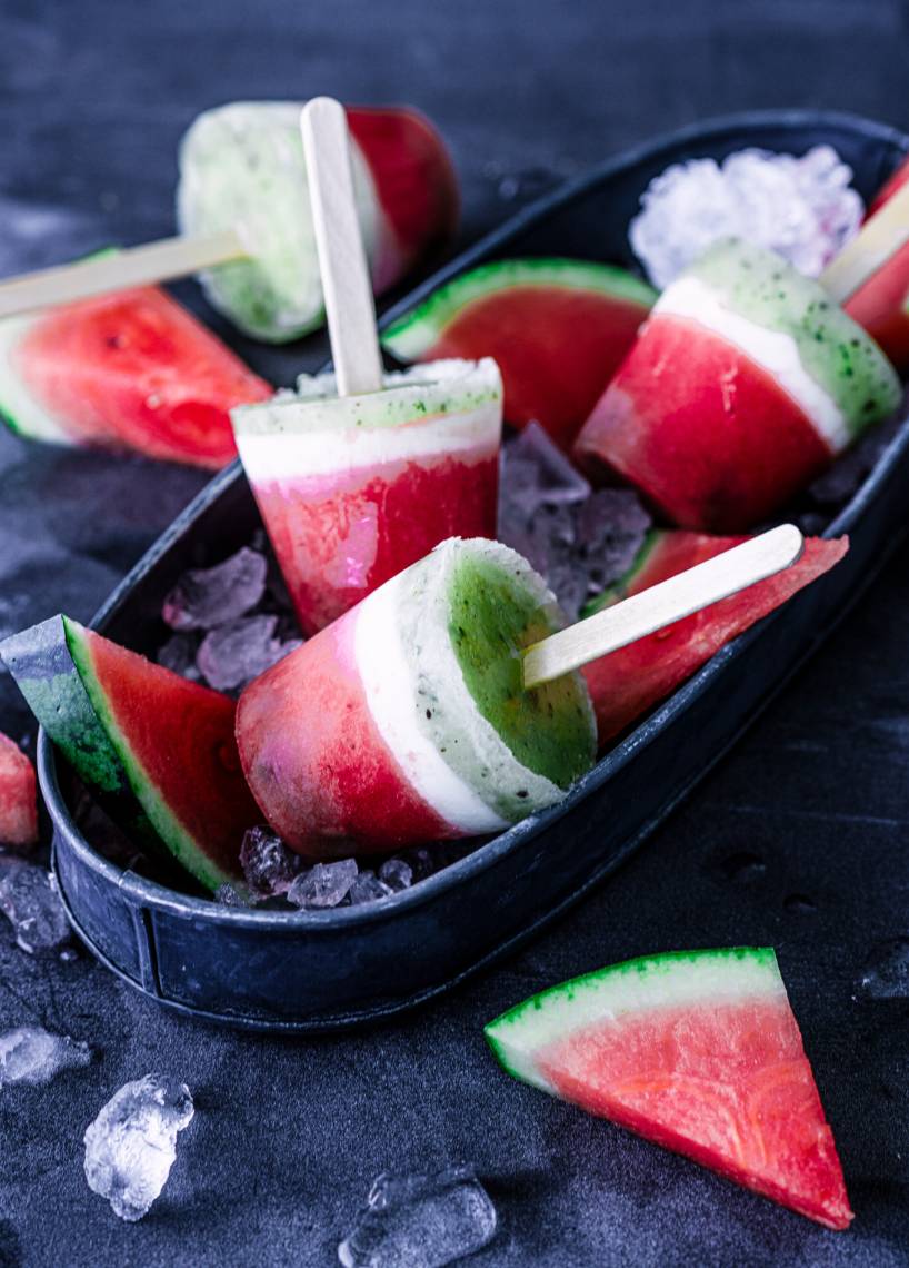 Wassermelonen-Popsicles