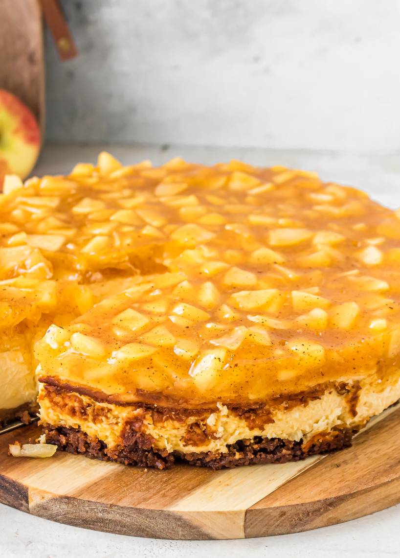 Apfel-Biscoff-Cheesecake