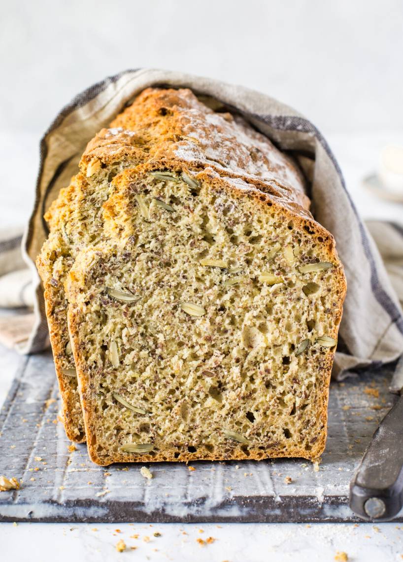 Dinkelbrot mit Blitzteig ohne Hefe