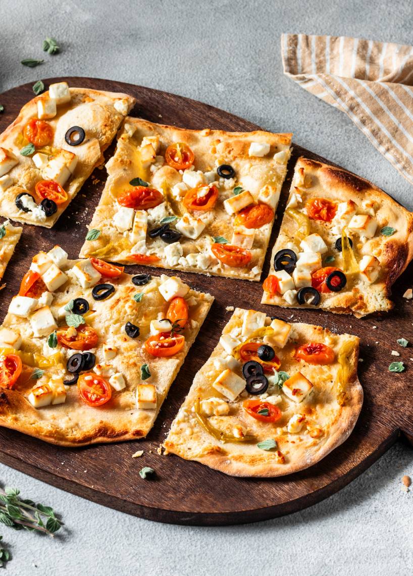 Flammkuchen griechisch