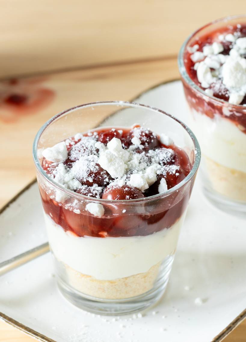 Kirschwolken im Glas