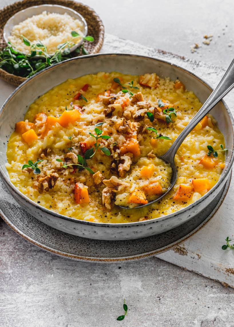 Kürbisrisotto
