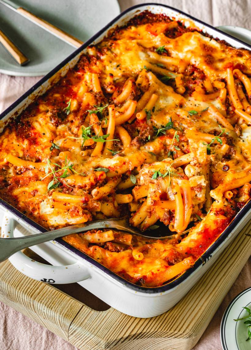 Ofen-Makkaroni alla Mamma - ohne Vorkochen