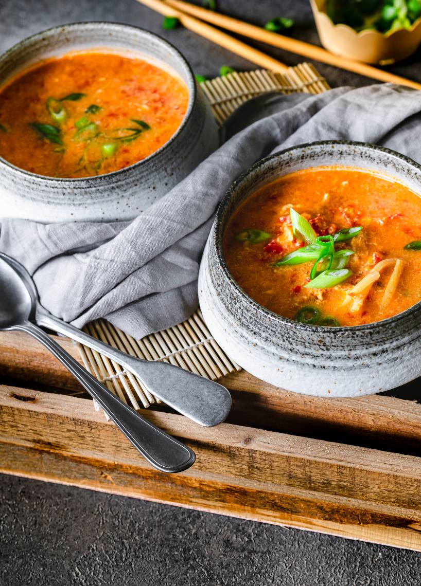 Pekingsuppe mit Hähnchen