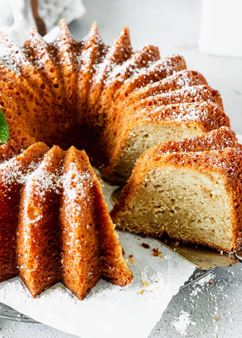 Schneller Apfelmuskuchen