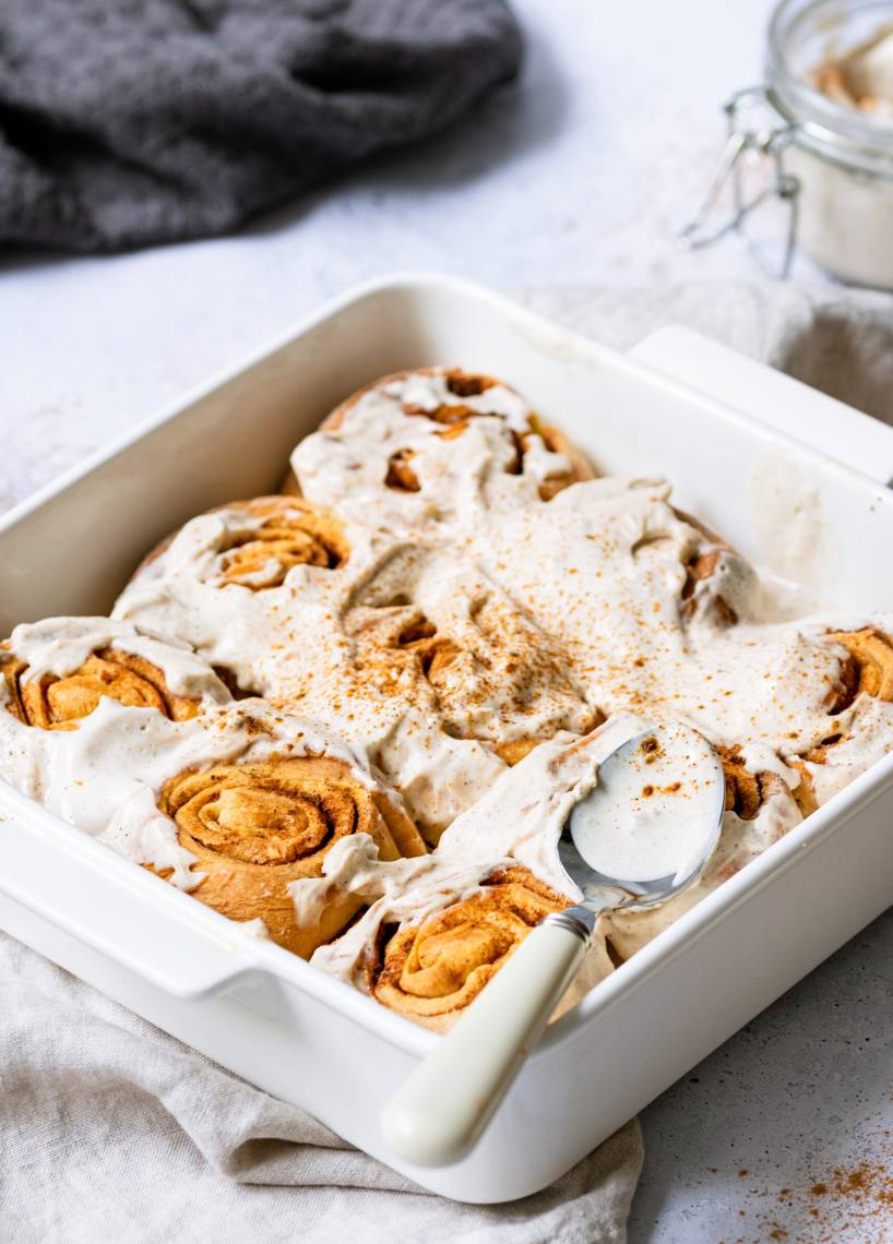 Pumpkin Spice Cinnamon Rolls