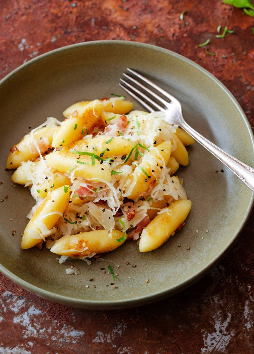 Schupfnudeln mit Sauerkraut