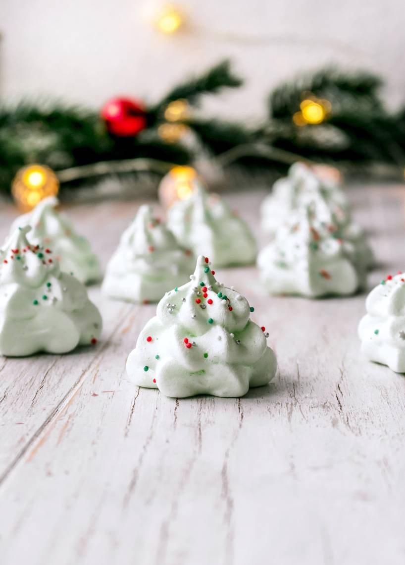 Weihnachtsbäumchen aus Baiser