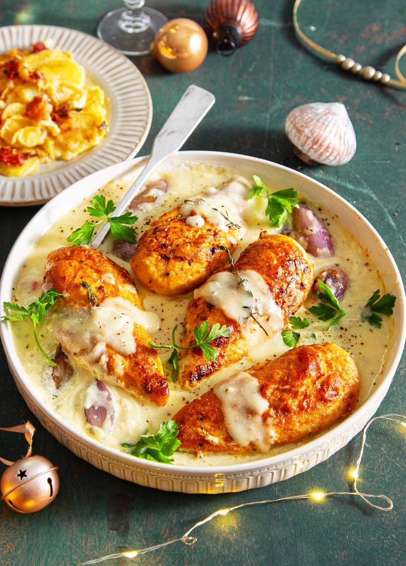 Cremiges Knoblauch-Parmesan-Hähnchen