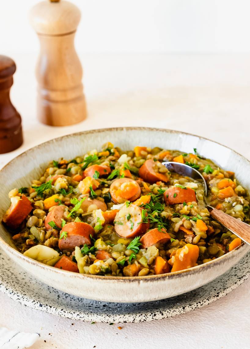 Linsensuppe ohne Einweichen