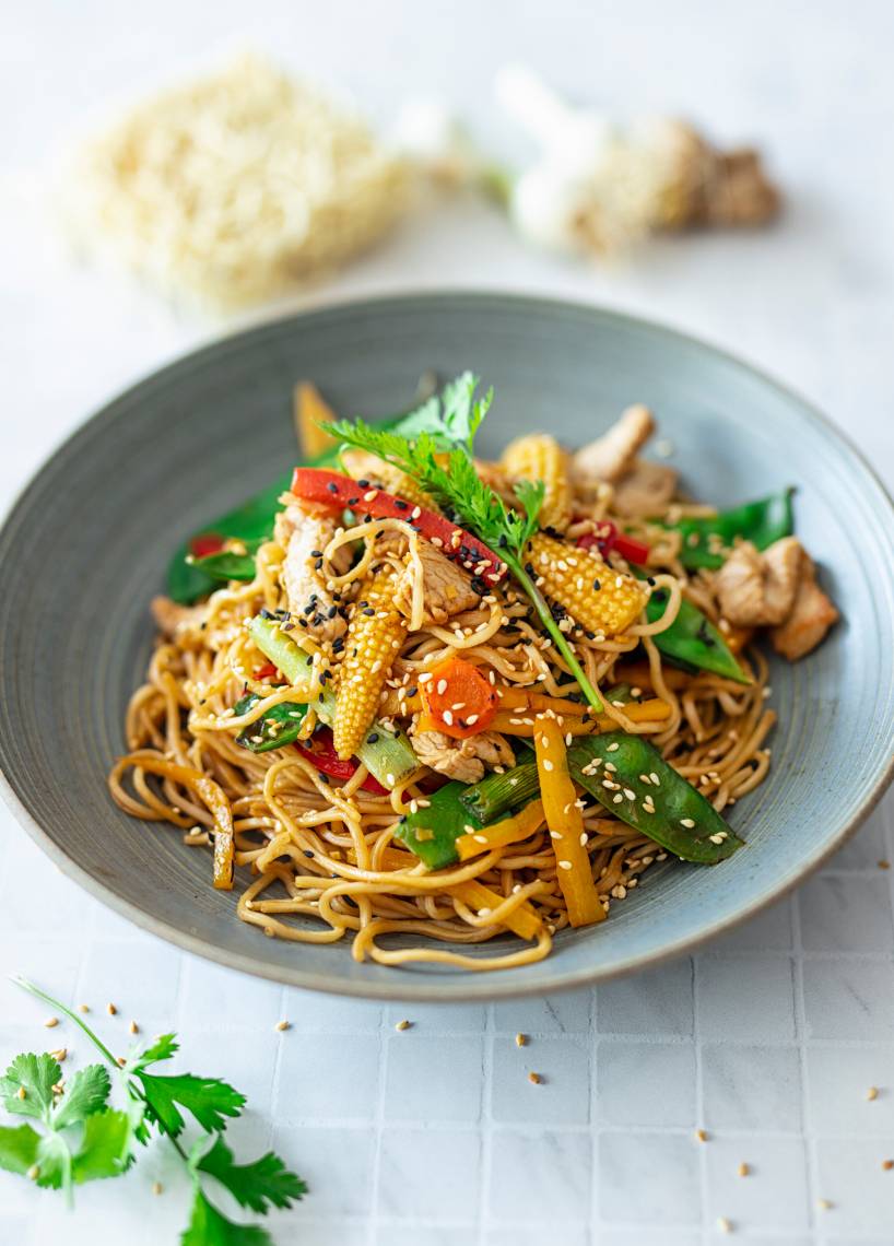 Wok-Nudeln mit Asia-Gemüse | ZauberMix