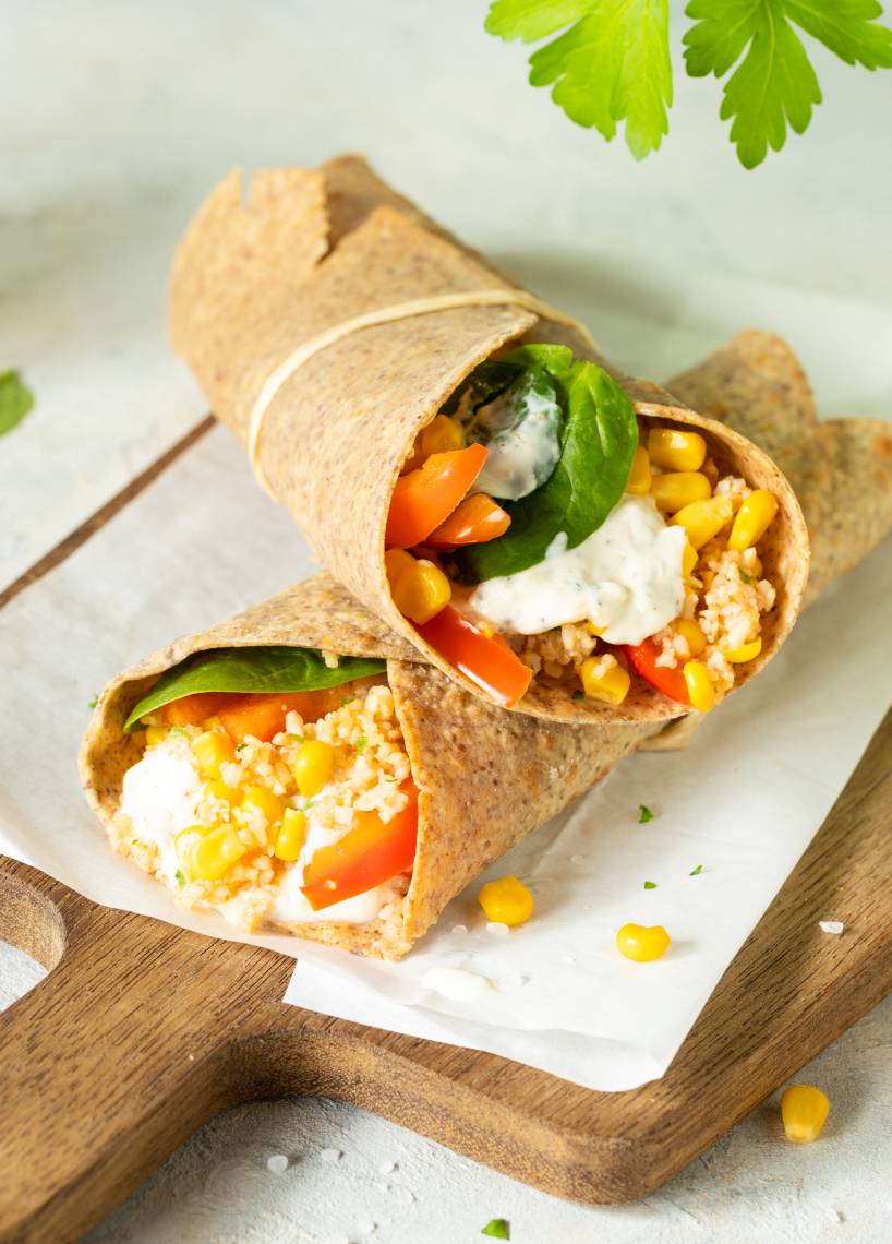 Bulgur-Salat-Wrap