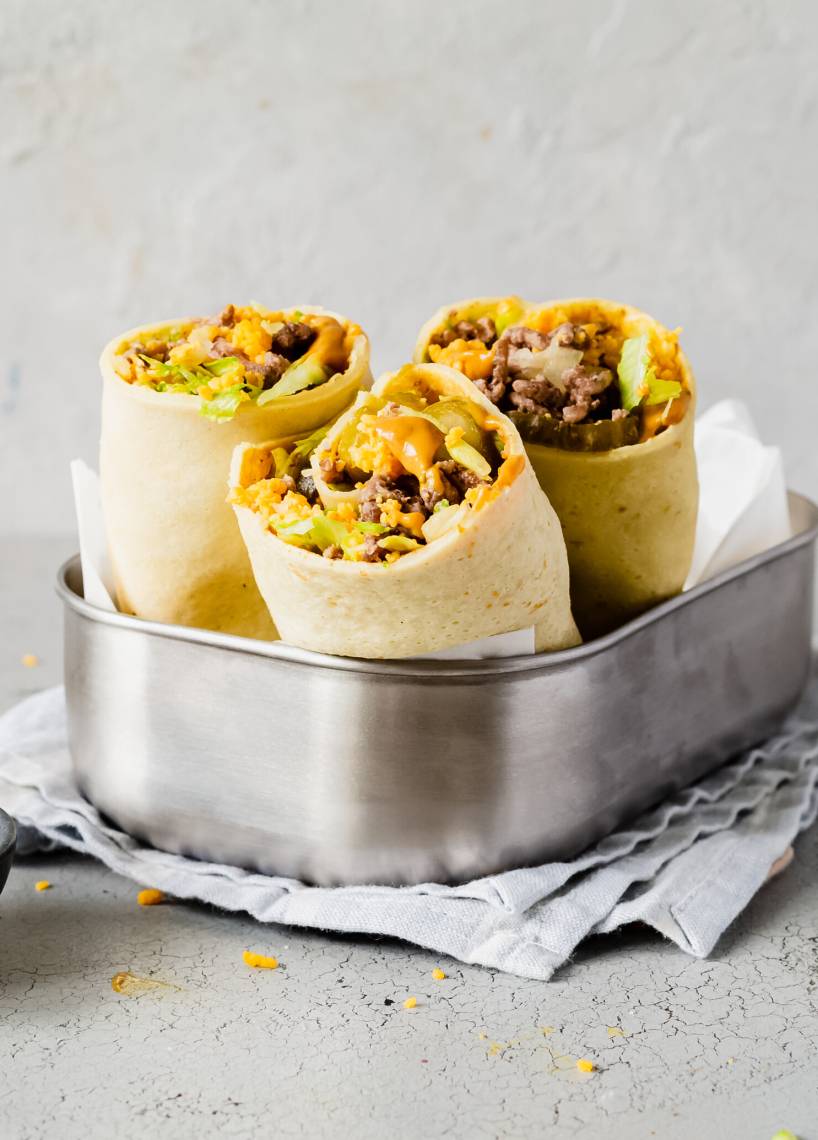 Cheeseburger-Wraps