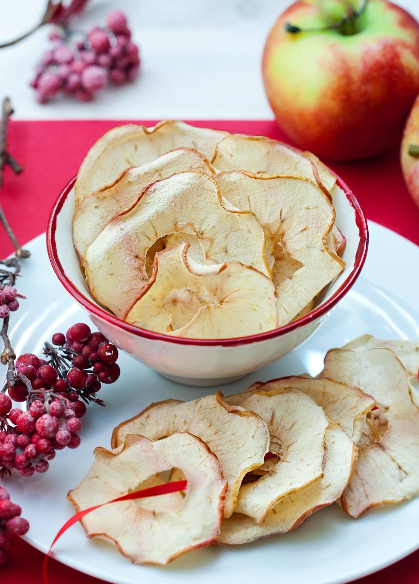 Getrocknete Apfelringe