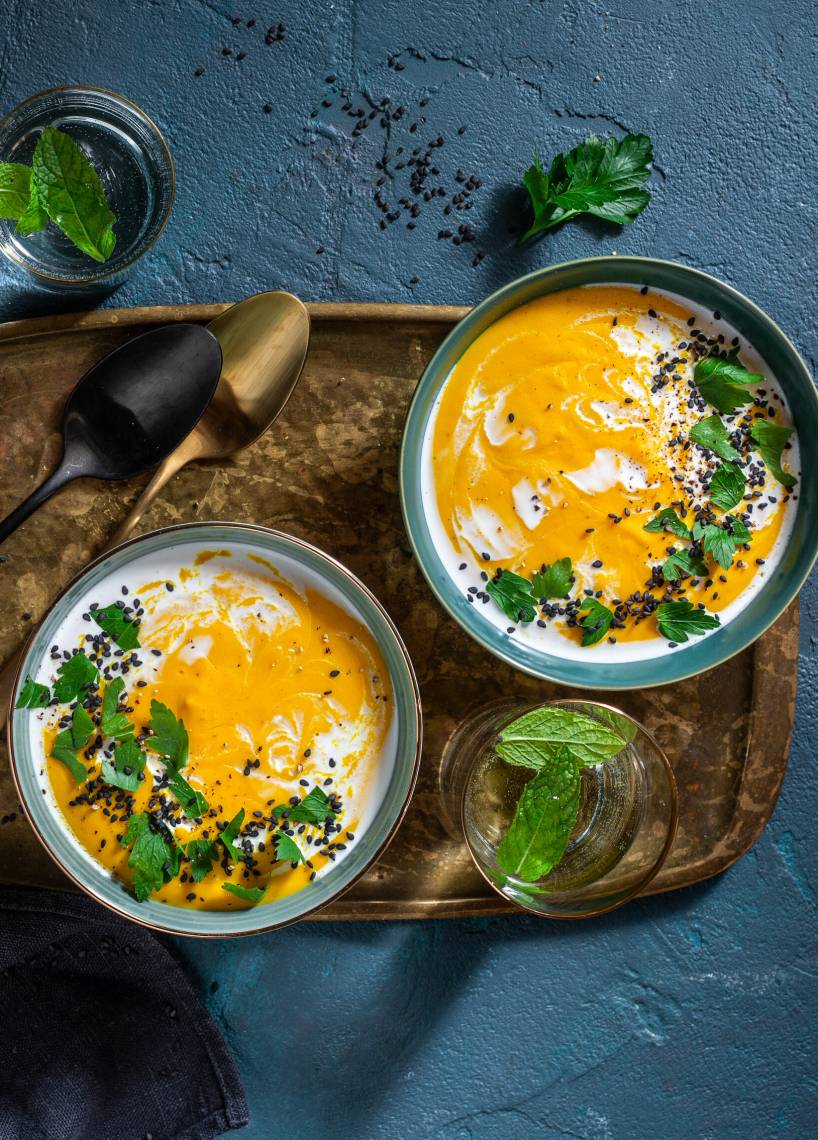 Kürbis-Linsen-Suppe