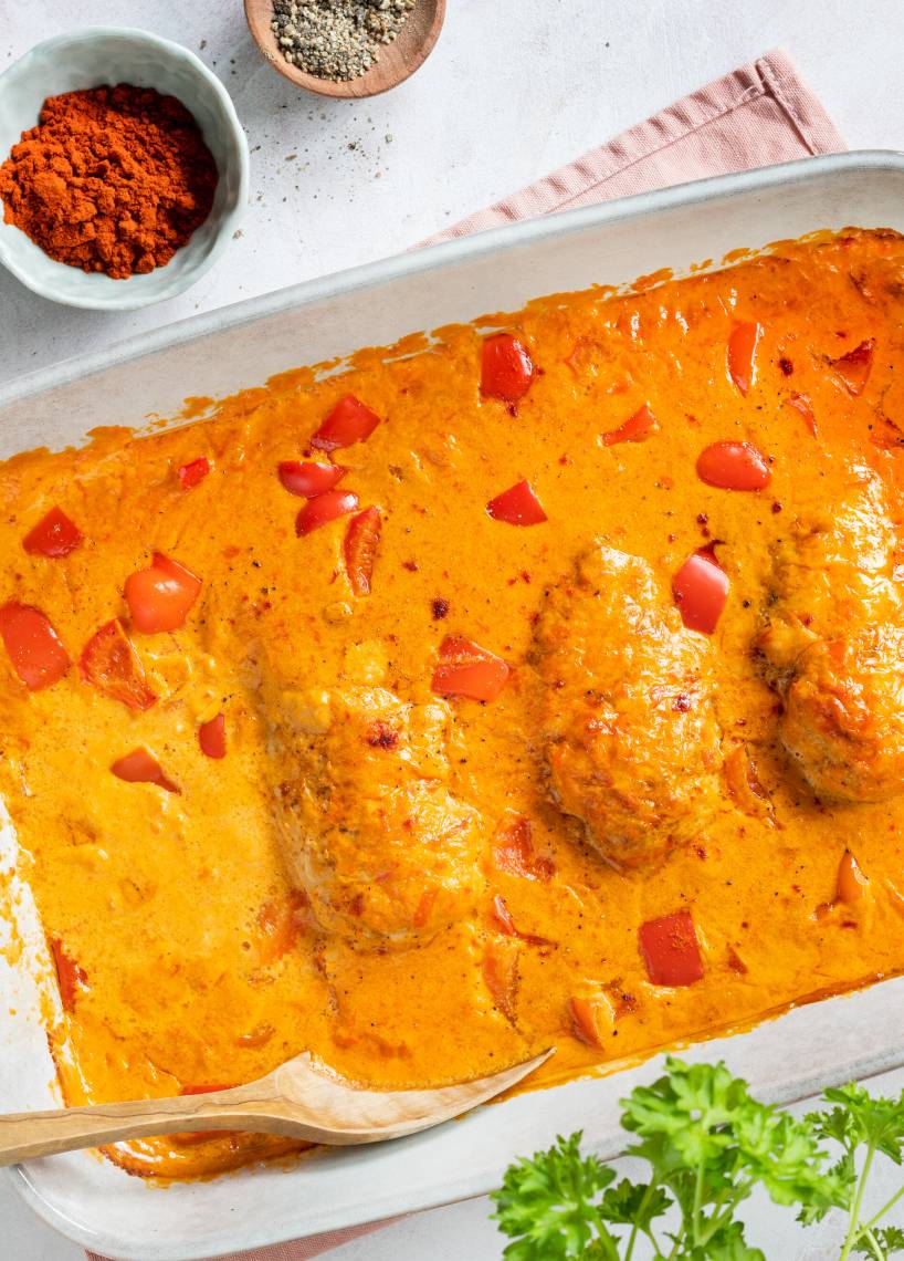 Paprika-Sahne-Hähnchen