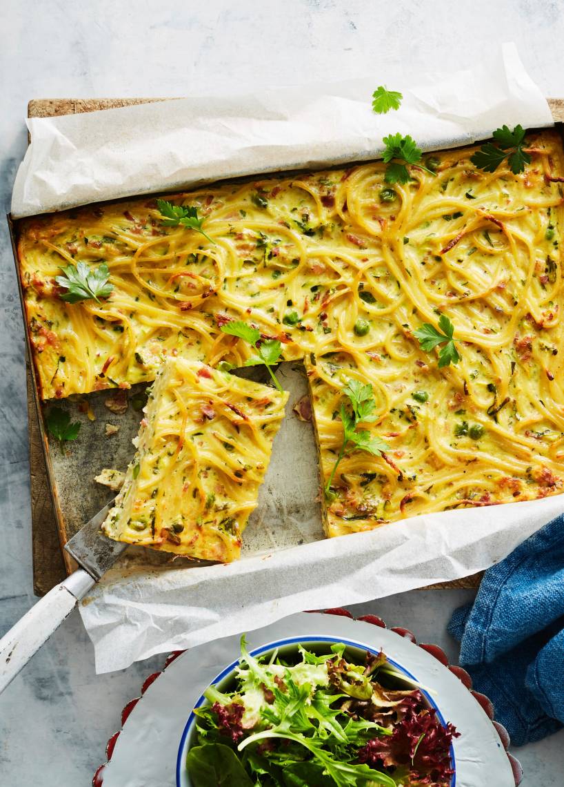 Spaghetti-Carbonara-Auflauf