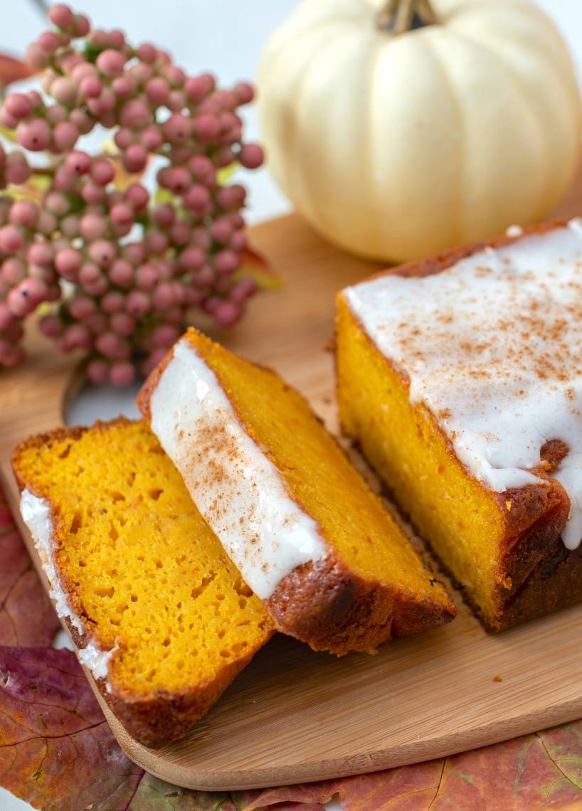 Veganer Kürbiskuchen mit Karotte