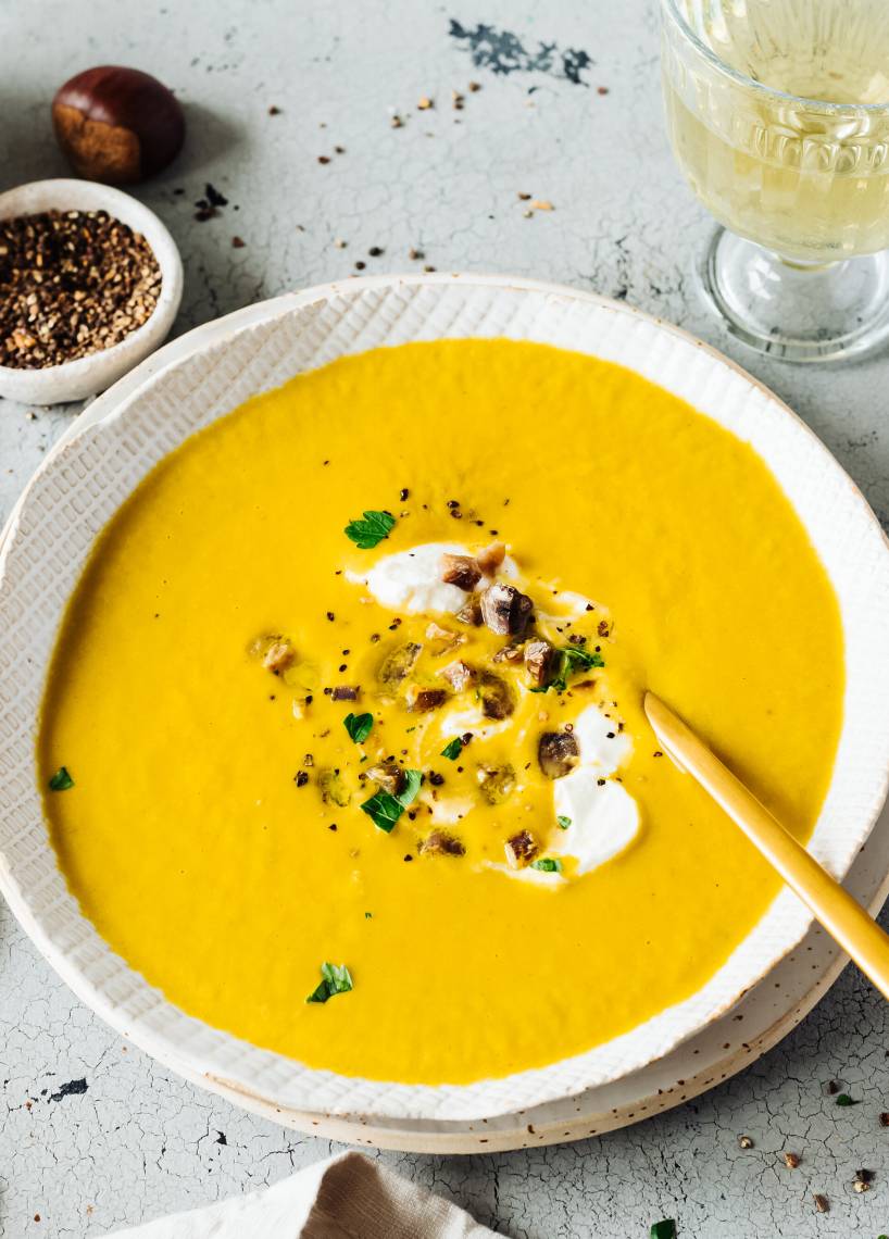 Cremige Maronensuppe