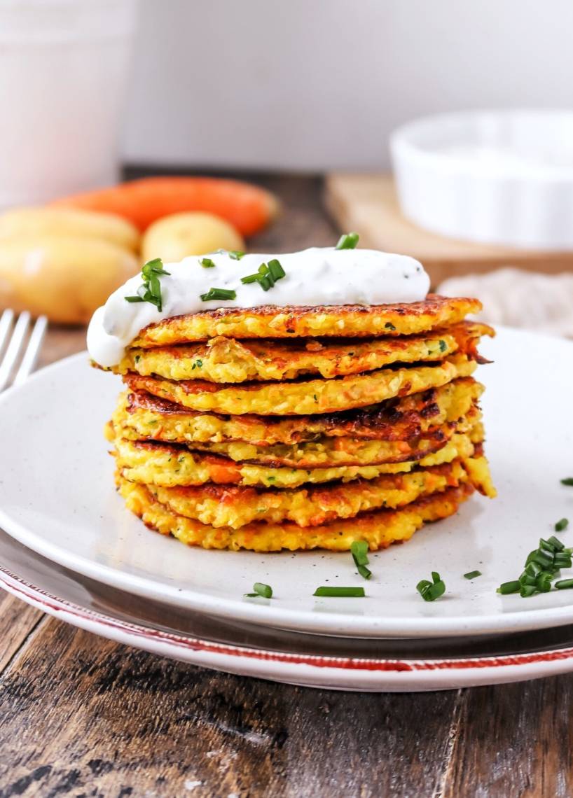 Knusprige Gemüse-Kartoffelpuffer | ZauberMix Knusprige Gemüse-Kartoffelpuffer | ZauberMix