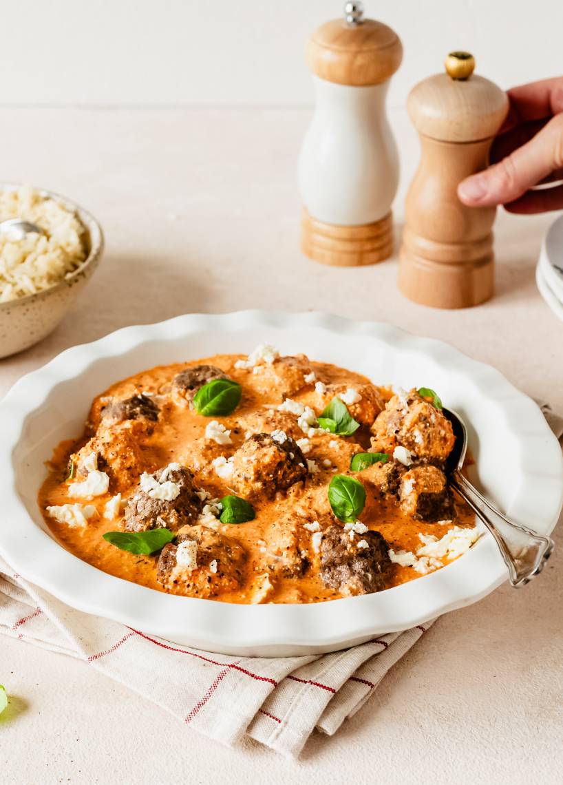 Hackbällchen Feta-Style