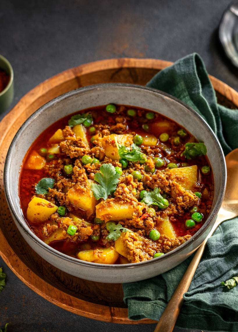 Hackfleisch-Curry oder Keema Curry