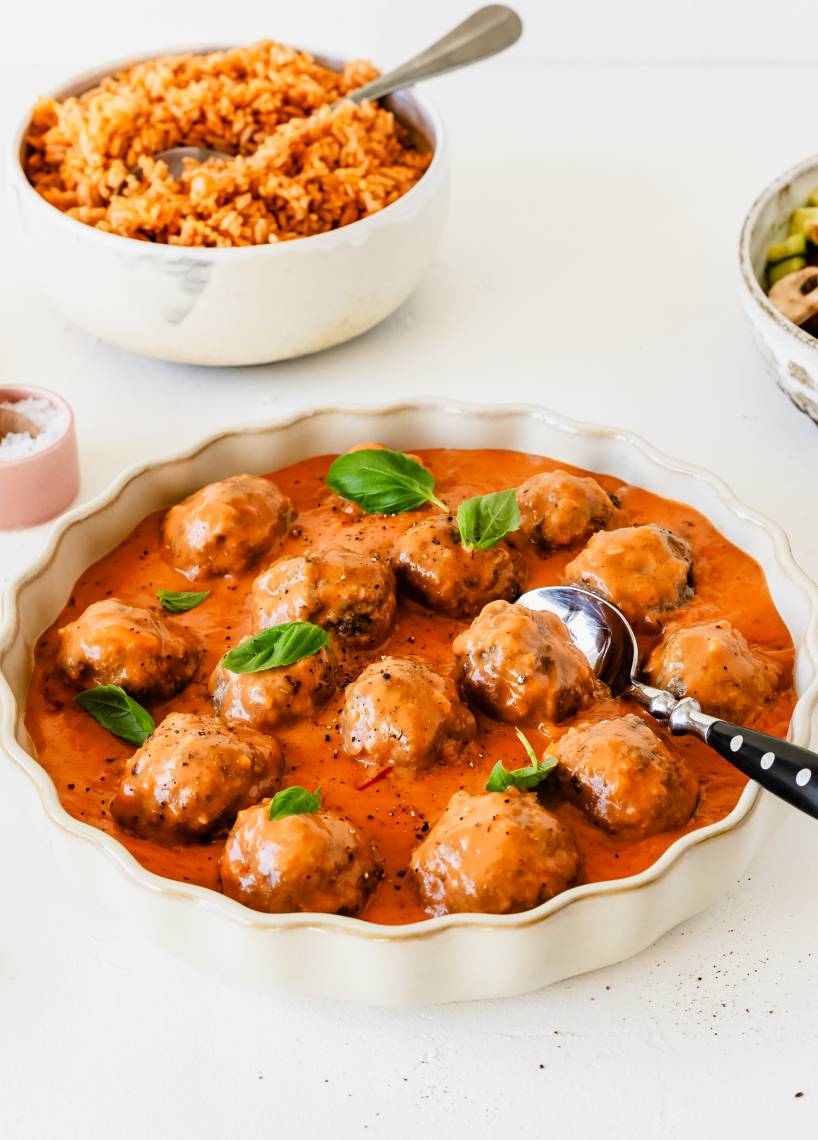 Fleischbällchen mit Superhelden-Soße