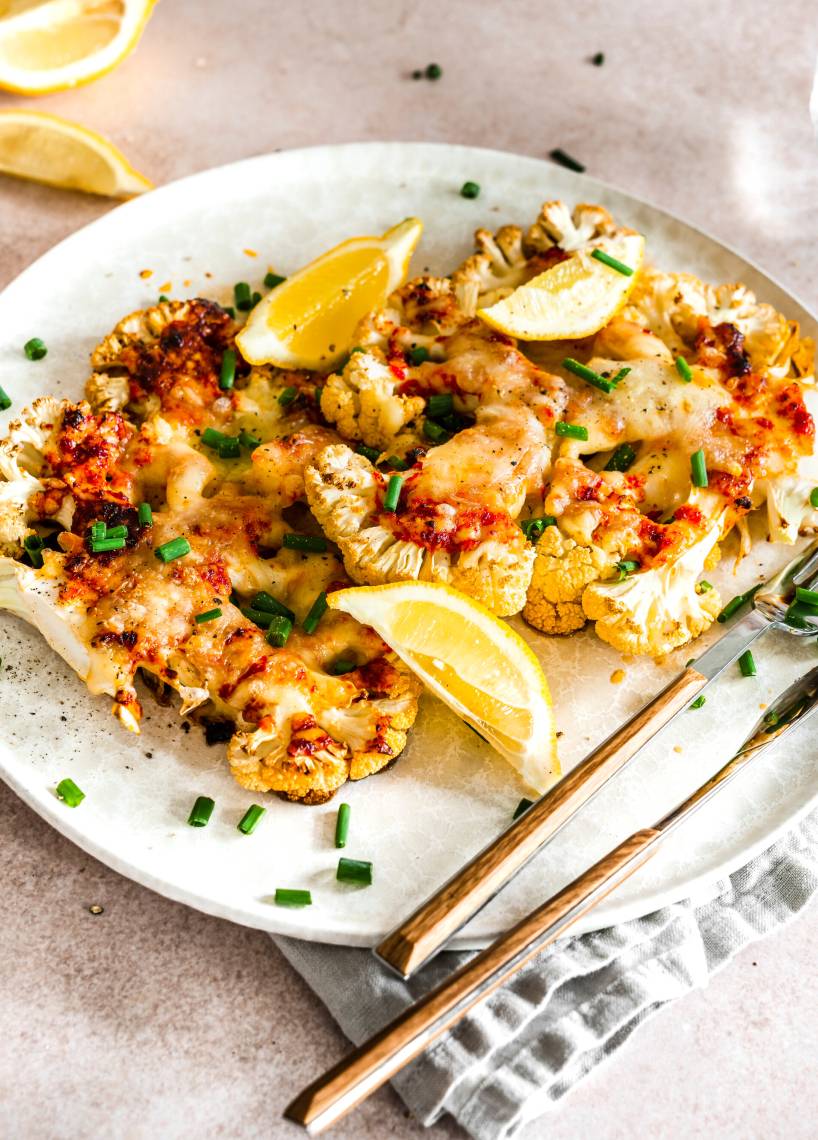 Low-Carb-Blumenkohl-Schnitzel