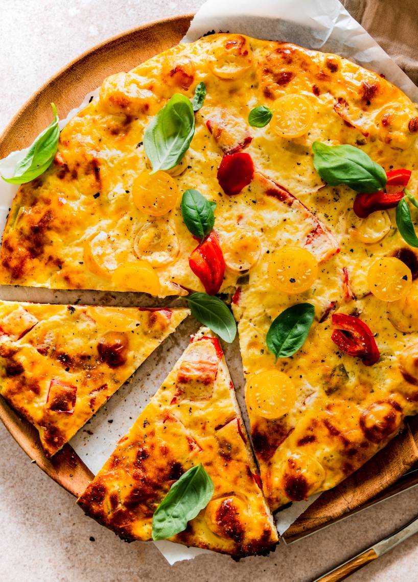 Low-Carb-Schüttelpizza