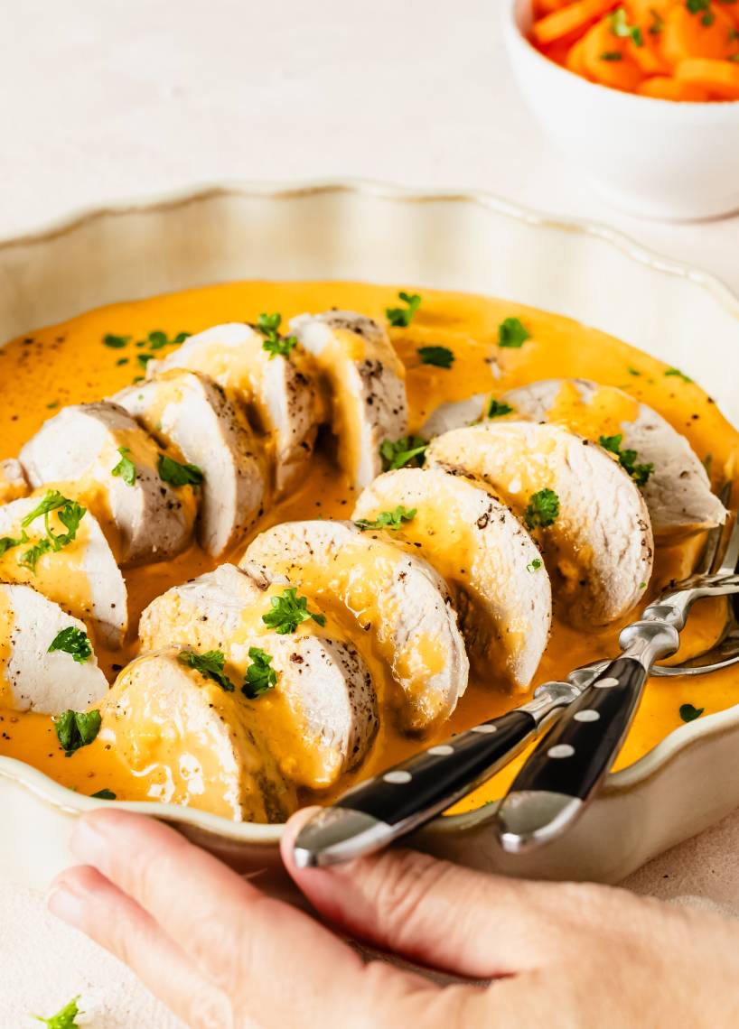 Schweinefilet mit Curry-Sahne-Soße | ZauberMix