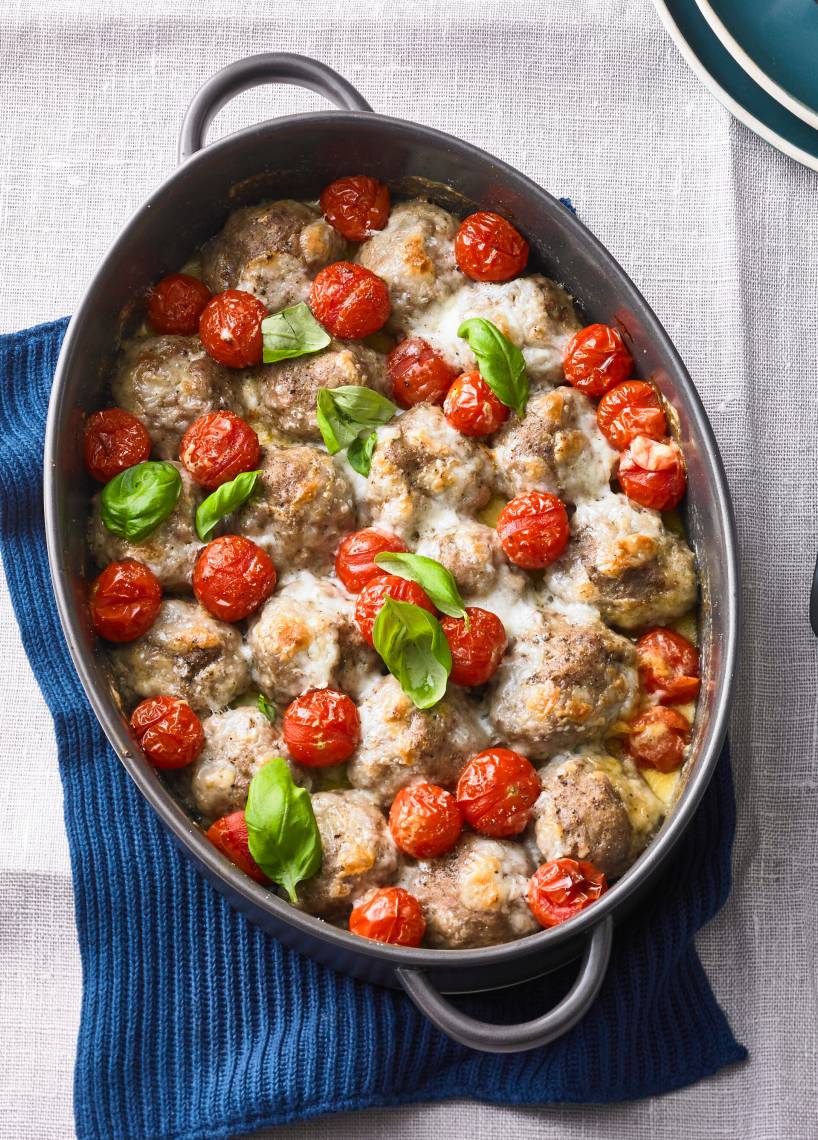 Überbackene Hackbällchen