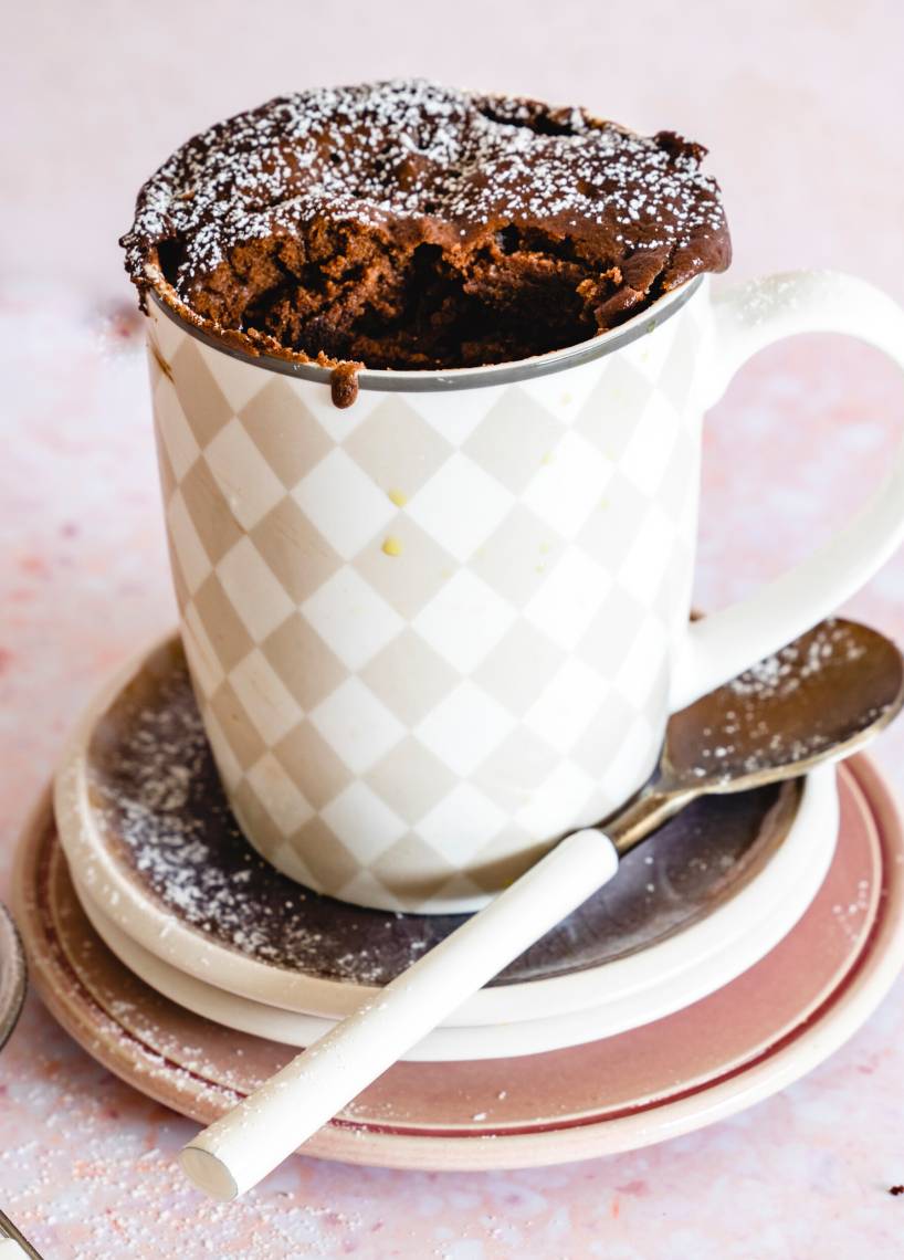 Veganer Tassenkuchen aus der Mikrowelle