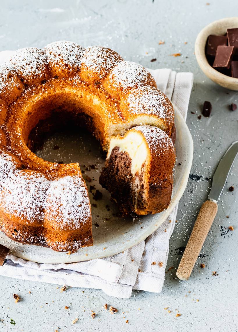 Saftiger Marmorkuchen