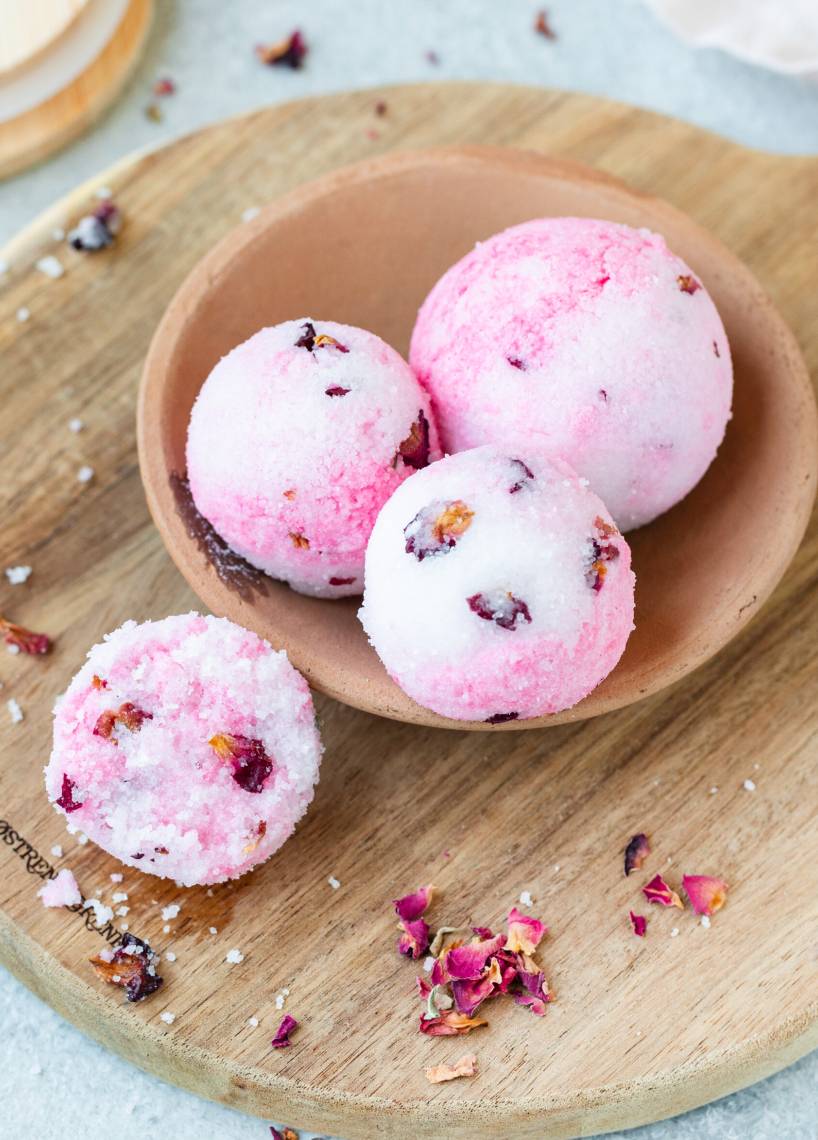 Entspannende Badebomben