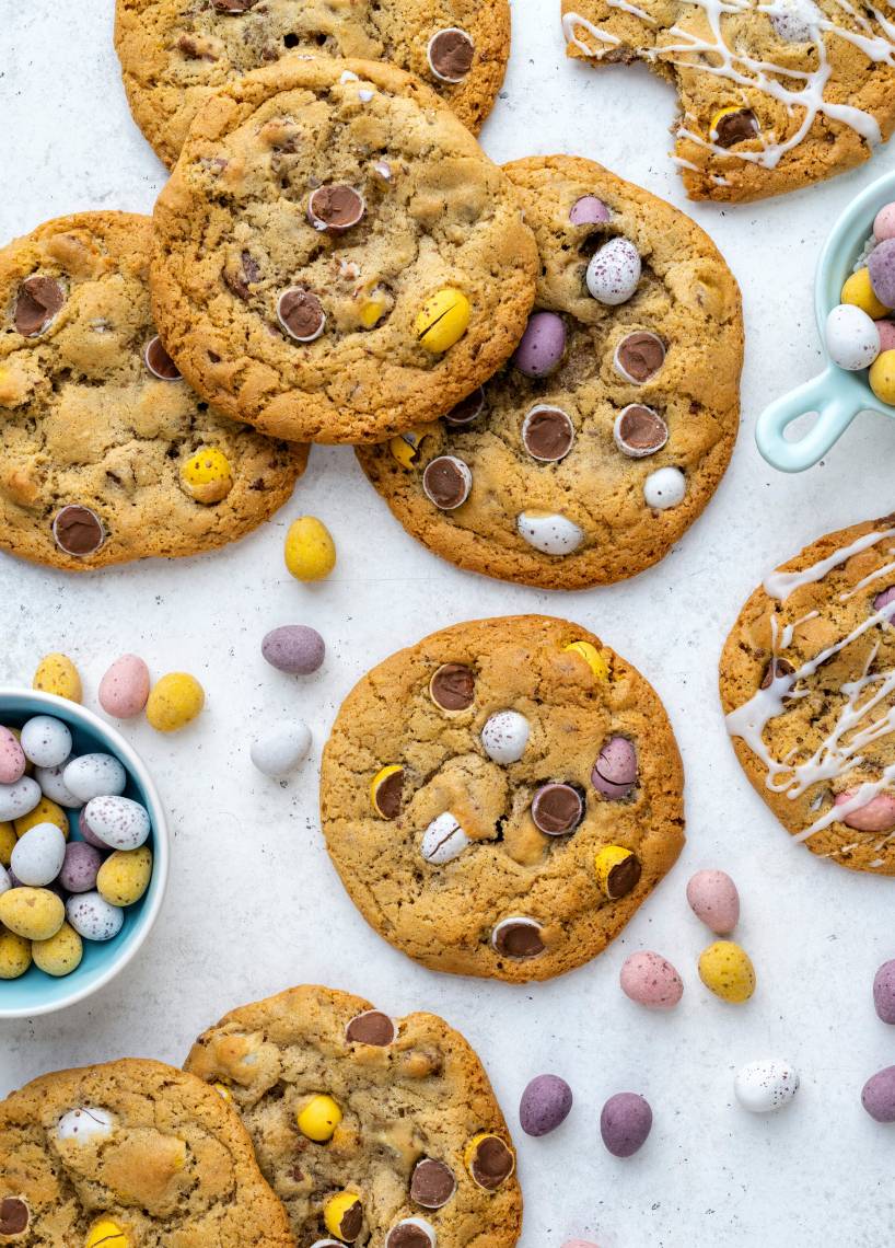 Oster-Cookies mit Schokoeiern