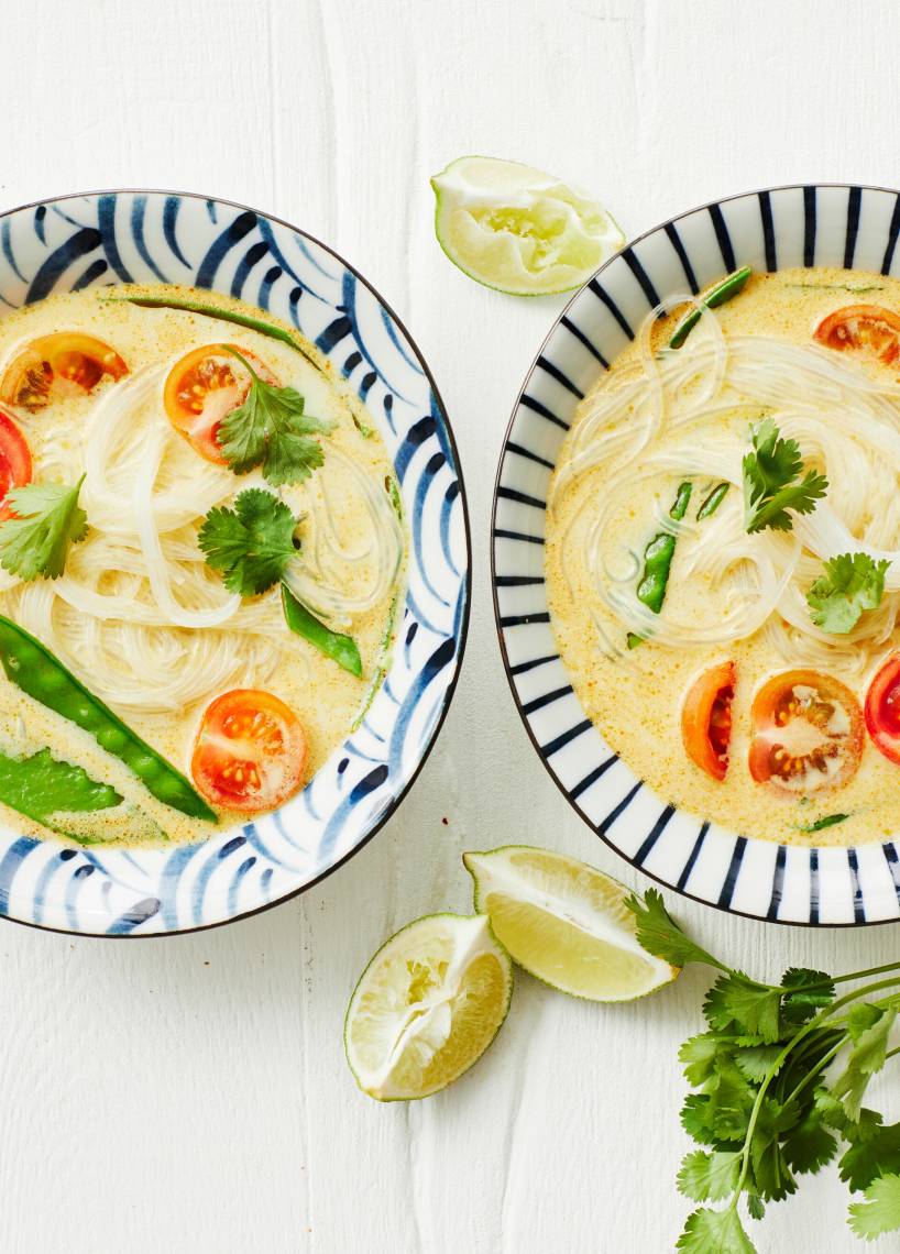 Thai-Curry-Suppe mit Glasnudeln