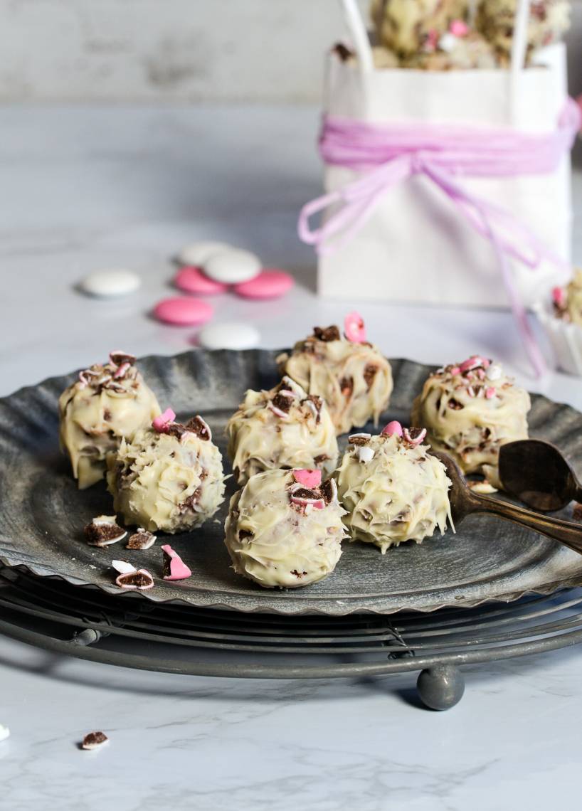 Schnelle Schokolinsenpralinen