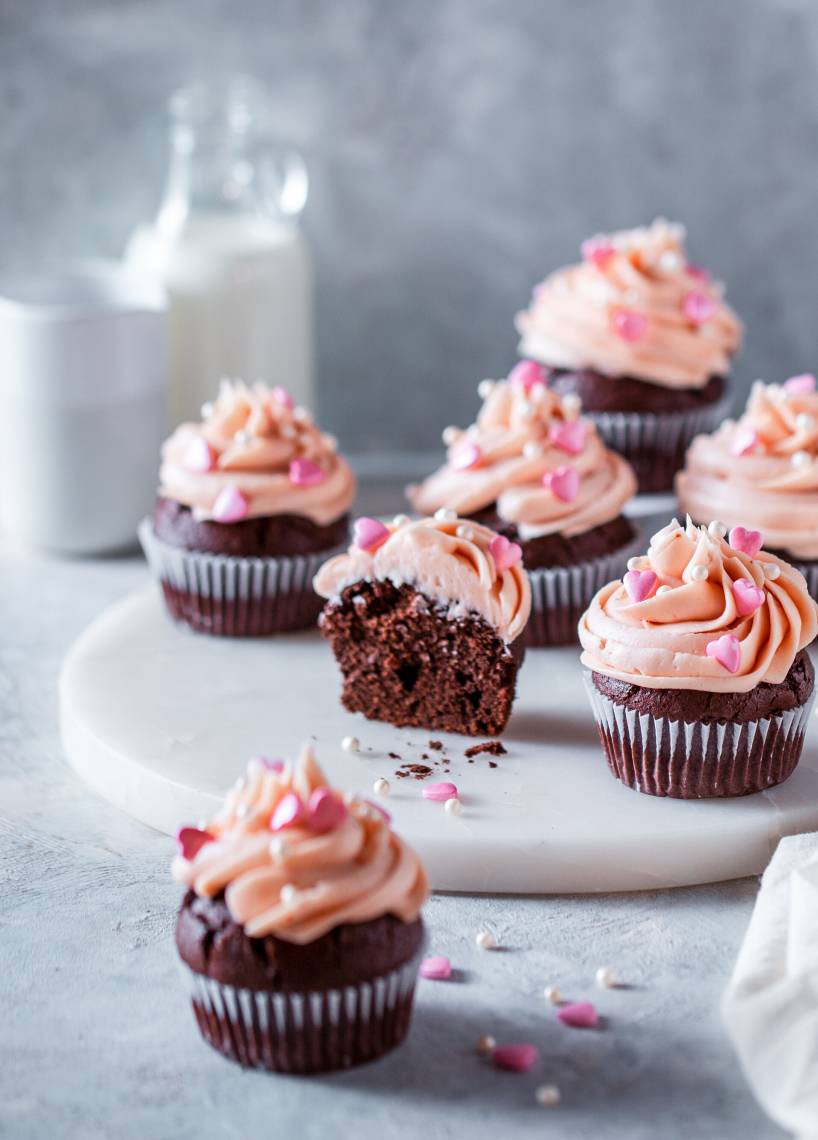 Schokocupcakes mit Liebe