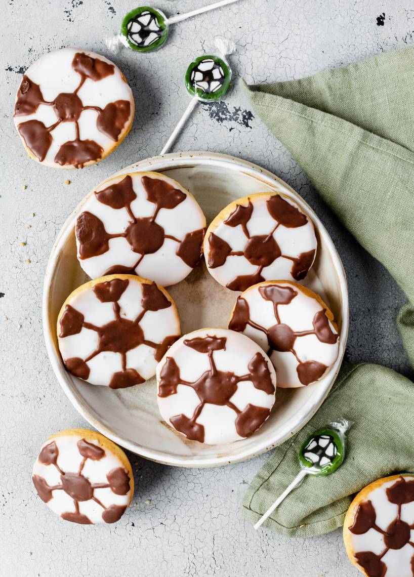 Amerikaner im Fußball-Look