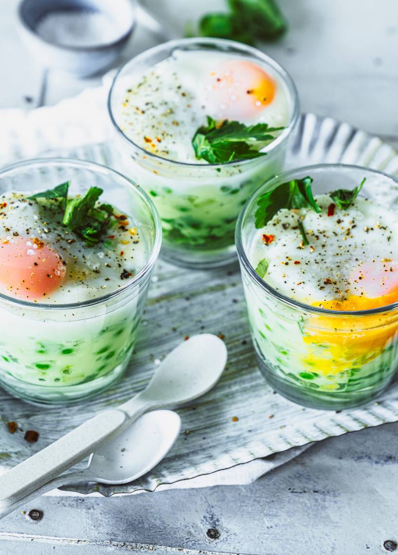 Ei im Glas mit Frankfurter Soße