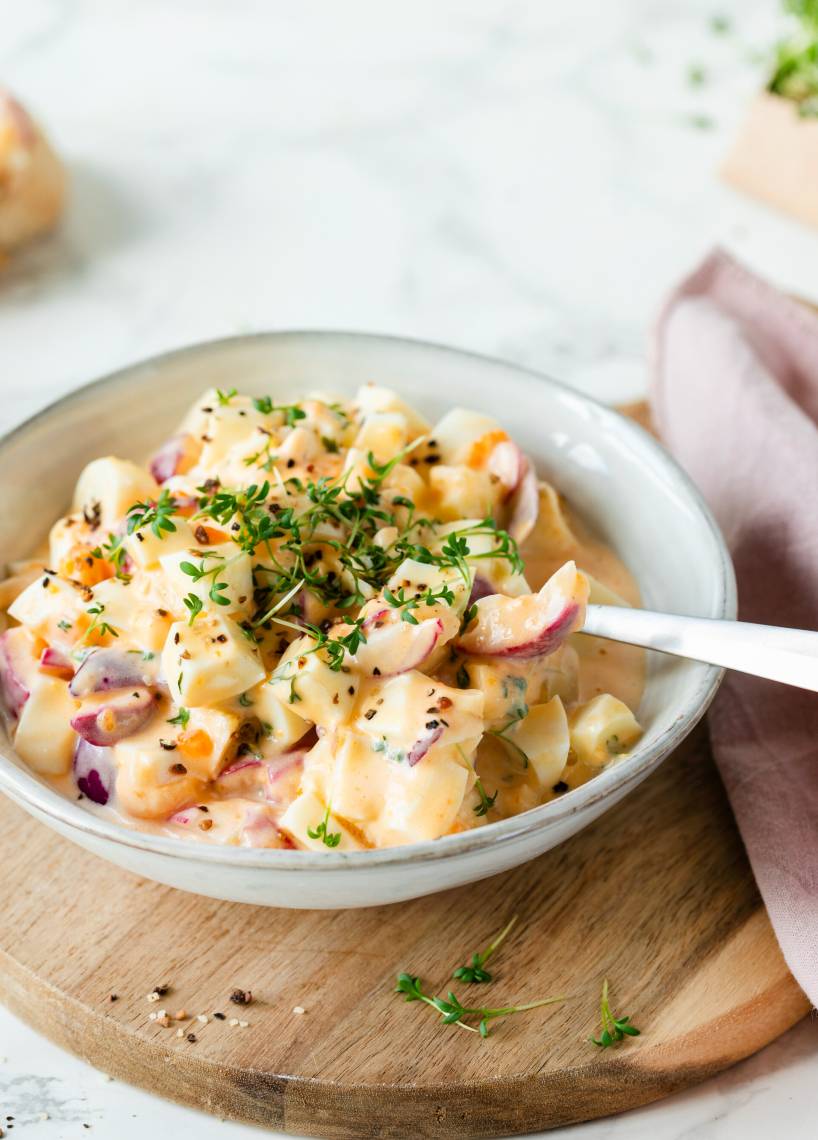 Eiersalat mit Mayonnaise