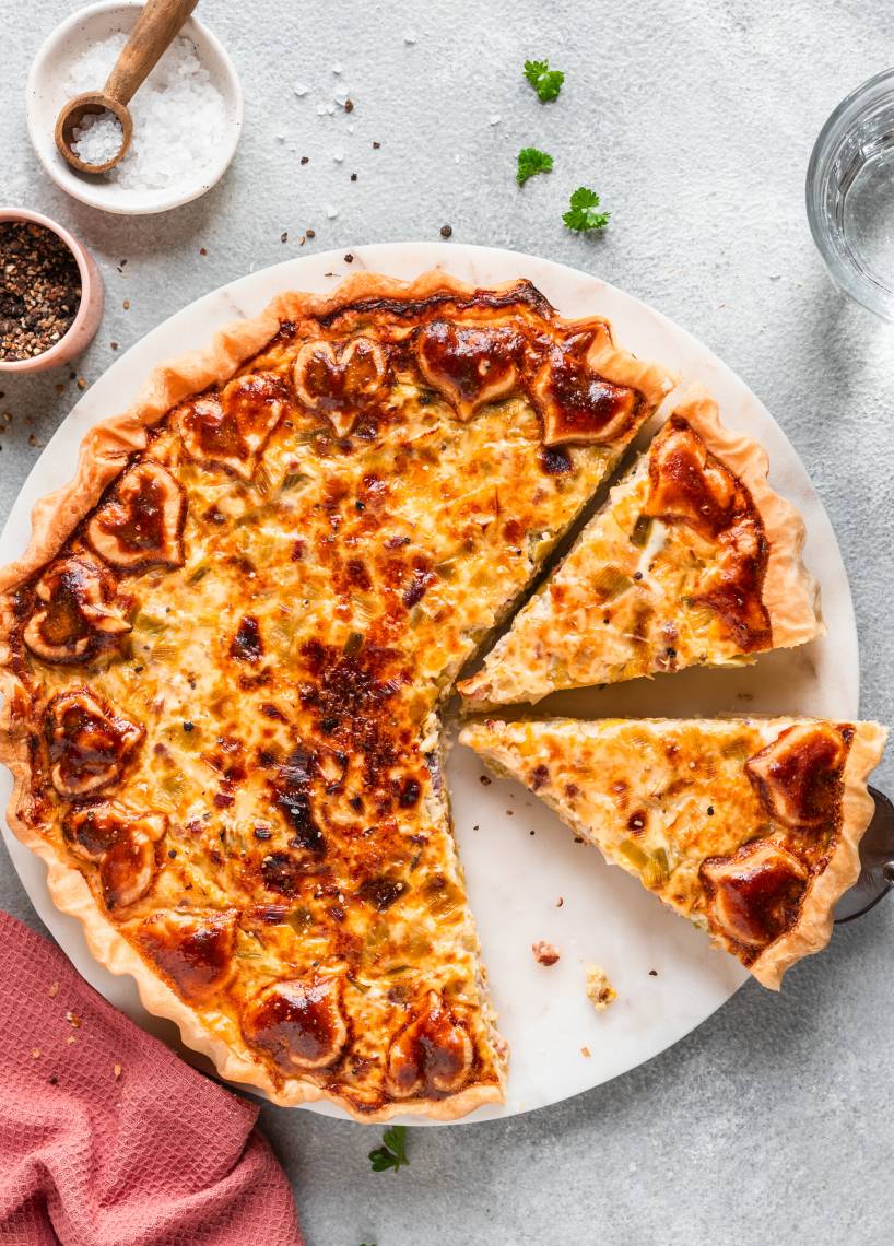 Quiche Lorraine mit Herzen