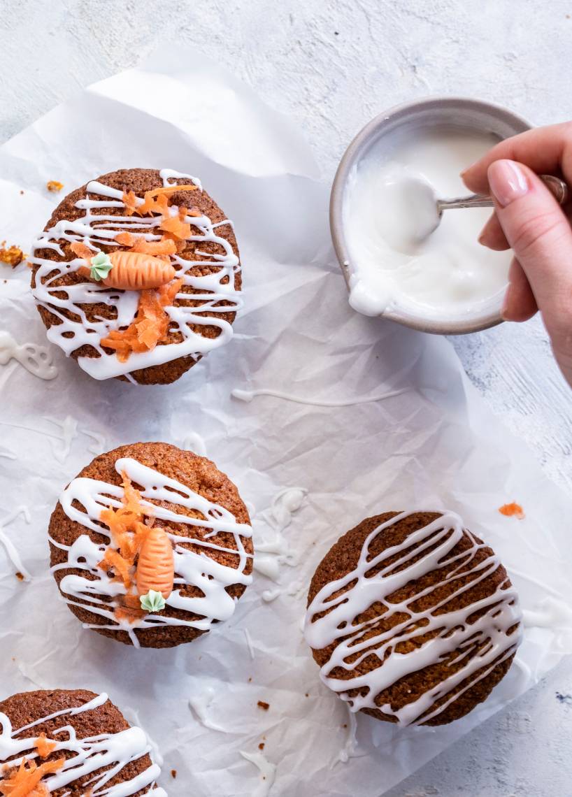 Saftige Karottenkuchen-Muffins